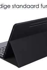 NoXx Hoesje Geschikt voor Samsung Galaxy Tab S7 FE Hoesje Toetsenbord Hoes - Hoes Geschikt voor Samsung Tab S7 FE Keyboard Case Book Cover - Zwart