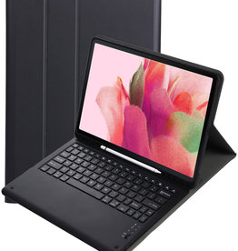 Nomfy Nomfy Samsung Galaxy Tab S7 FE Toetsenbord Hoes - Zwart