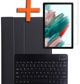 Nomfy Nomfy Samsung Galaxy Tab A8 2021 Toetsenbord Hoes Met Screenprotector - Zwart
