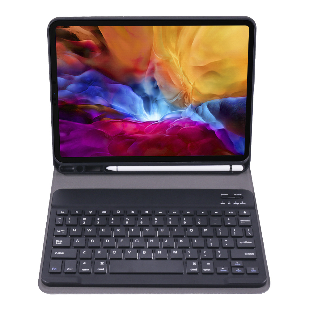 Nomfy Hoes Geschikt voor iPad Pro 2018 (11 inch) Hoes Toetsenbord Hoes Case Book Cover Hoesje - Hoesje Geschikt voor iPad Pro 11 inch (2018) Keyboard Hoes - Zwart