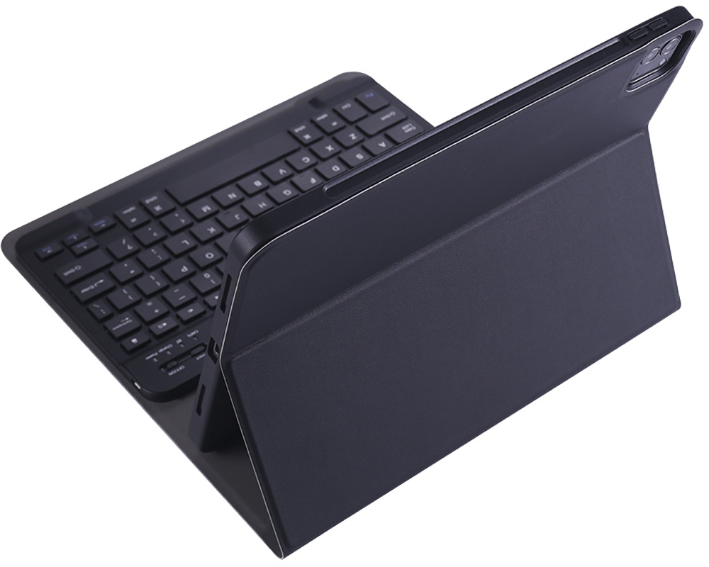 Nomfy Hoes Geschikt voor iPad Pro 2018 (11 inch) Hoes Toetsenbord Hoes Case Book Cover Hoesje - Hoesje Geschikt voor iPad Pro 11 inch (2018) Keyboard Hoes - Zwart