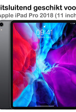 Nomfy Hoes Geschikt voor iPad Pro 2018 (11 inch) Hoes Toetsenbord Hoes Case Book Cover Hoesje - Hoesje Geschikt voor iPad Pro 11 inch (2018) Keyboard Hoes - Zwart