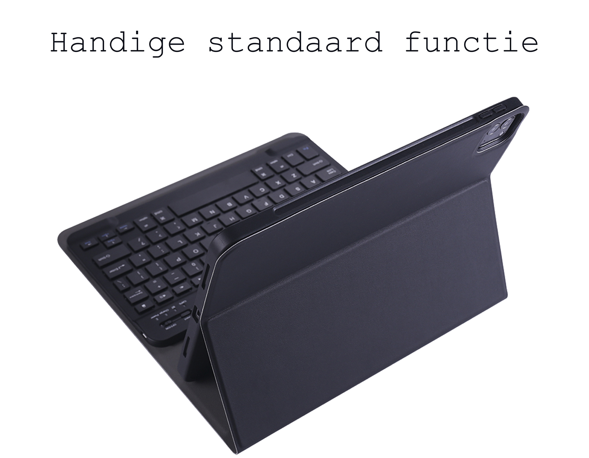 BASEY. Hoesje Geschikt voor iPad Pro 2020 (11 inch) Toetsenbord Hoes Book Case - Hoes Geschikt voor iPad Pro 11 inch (2020) Toetsenbord Hoesje Keyboard Cover - Zwart