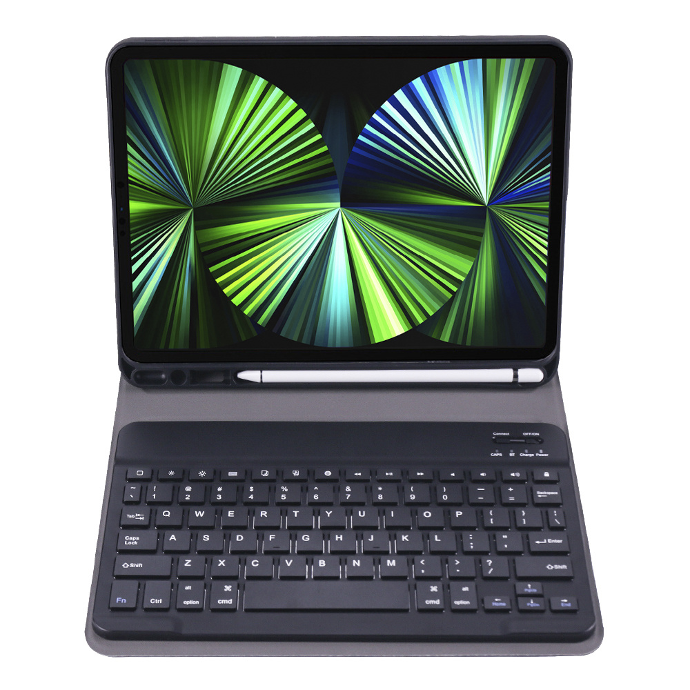 NoXx iPad Pro 11 inch 2021 Toetsenbord Hoes iPad Pro 11 inch 2021 Keyboard Case Book Cover - Zwart