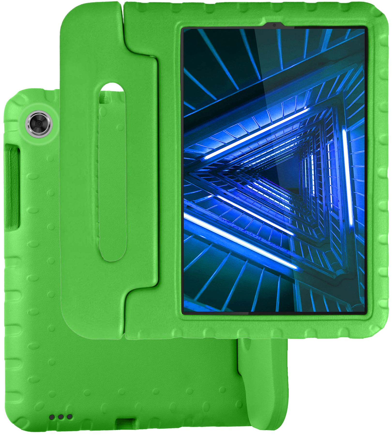 BASEY. Hoesje Geschikt voor Lenovo Tab M10 FHD Plus 2nd Gen Hoesje Kinder Hoes Shockproof Kinderhoes - Kindvriendelijk Hoesje Geschikt voor Lenovo Tab M10 FHD Plus (2e Gen) Hoes Kids Case - Groen