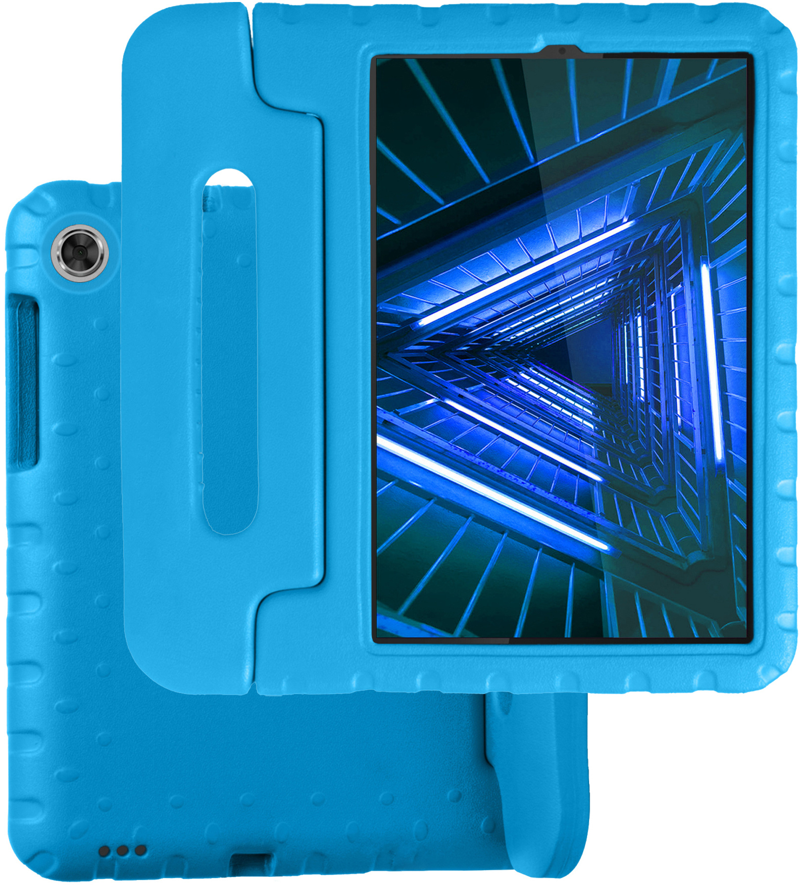 BASEY. Hoesje Geschikt voor Lenovo Tab M10 FHD Plus 2nd Gen Hoesje Kinder Hoes Shockproof Kinderhoes - Kindvriendelijk Hoesje Geschikt voor Lenovo Tab M10 FHD Plus (2e Gen) Hoes Kids Case - Blauw