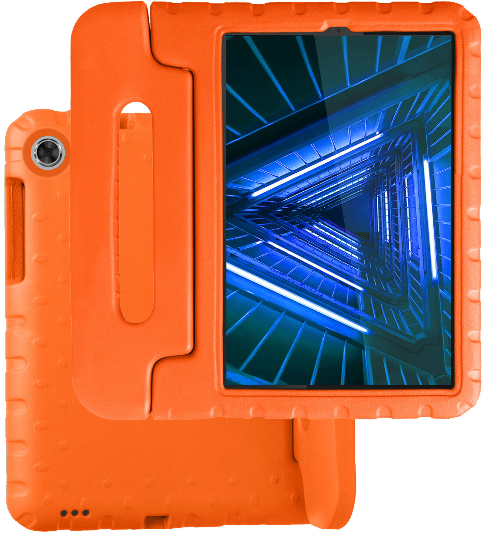 BASEY. Hoesje Geschikt voor Lenovo Tab M10 FHD Plus 2nd Gen Hoesje Kinder Hoes Shockproof Kinderhoes - Kindvriendelijk Hoesje Geschikt voor Lenovo Tab M10 FHD Plus (2e Gen) Hoes Kids Case - Oranje