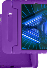 BASEY. Hoesje Geschikt voor Lenovo Tab M10 FHD Plus 2nd Gen Hoesje Kinder Hoes Shockproof Kinderhoes - Kindvriendelijk Hoesje Geschikt voor Lenovo Tab M10 FHD Plus (2e Gen) Hoes Kids Case - Paars