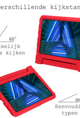 BASEY. Hoesje Geschikt voor Lenovo Tab M10 FHD Plus 2nd Gen Hoesje Kinder Hoes Shockproof Kinderhoes - Kindvriendelijk Hoesje Geschikt voor Lenovo Tab M10 FHD Plus (2e Gen) Hoes Kids Case - Rood