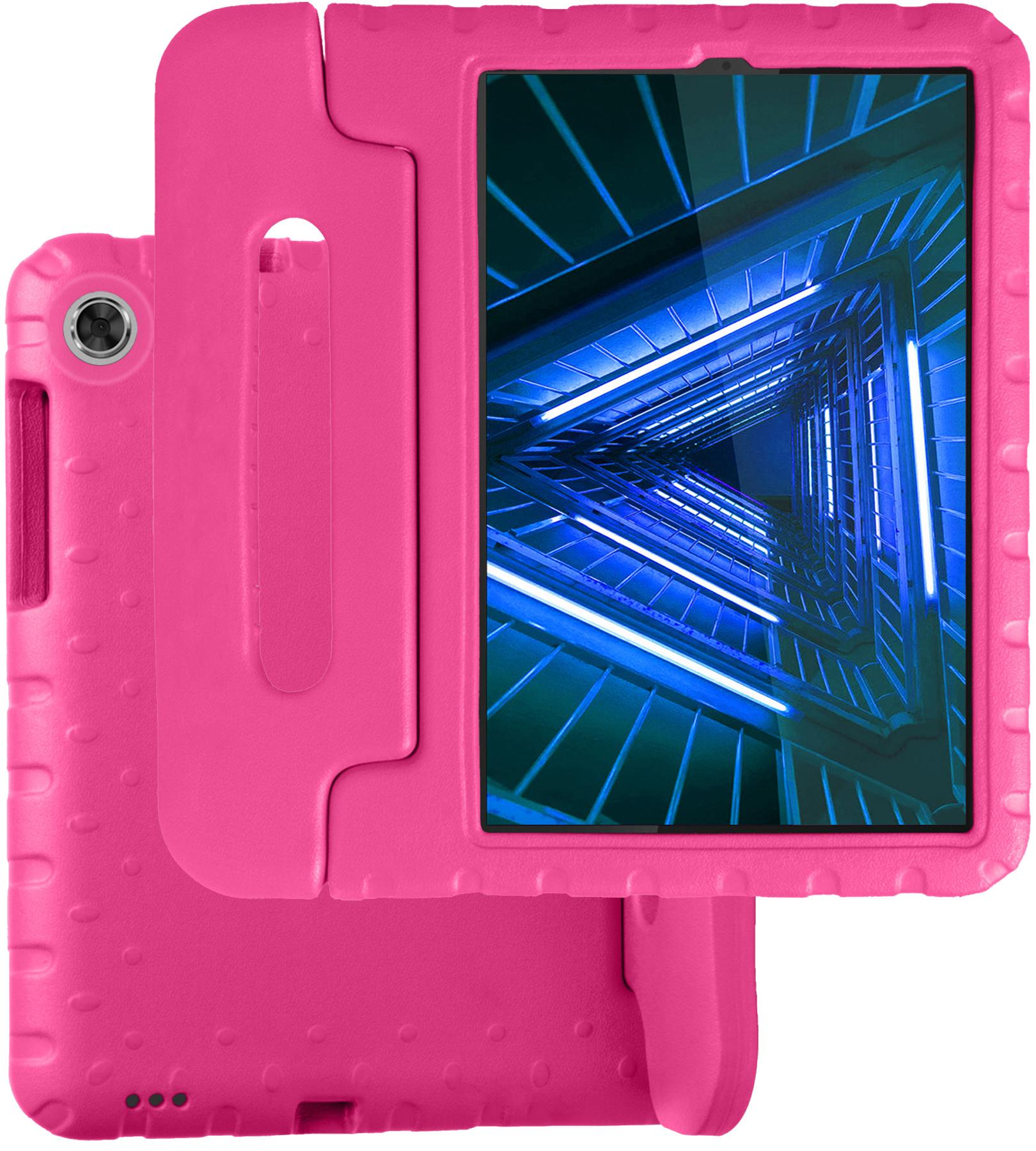 BASEY. Hoesje Geschikt voor Lenovo Tab M10 FHD Plus 2nd Gen Hoesje Kinder Hoes Shockproof Kinderhoes - Kindvriendelijk Hoesje Geschikt voor Lenovo Tab M10 FHD Plus (2e Gen) Hoes Kids Case - Roze