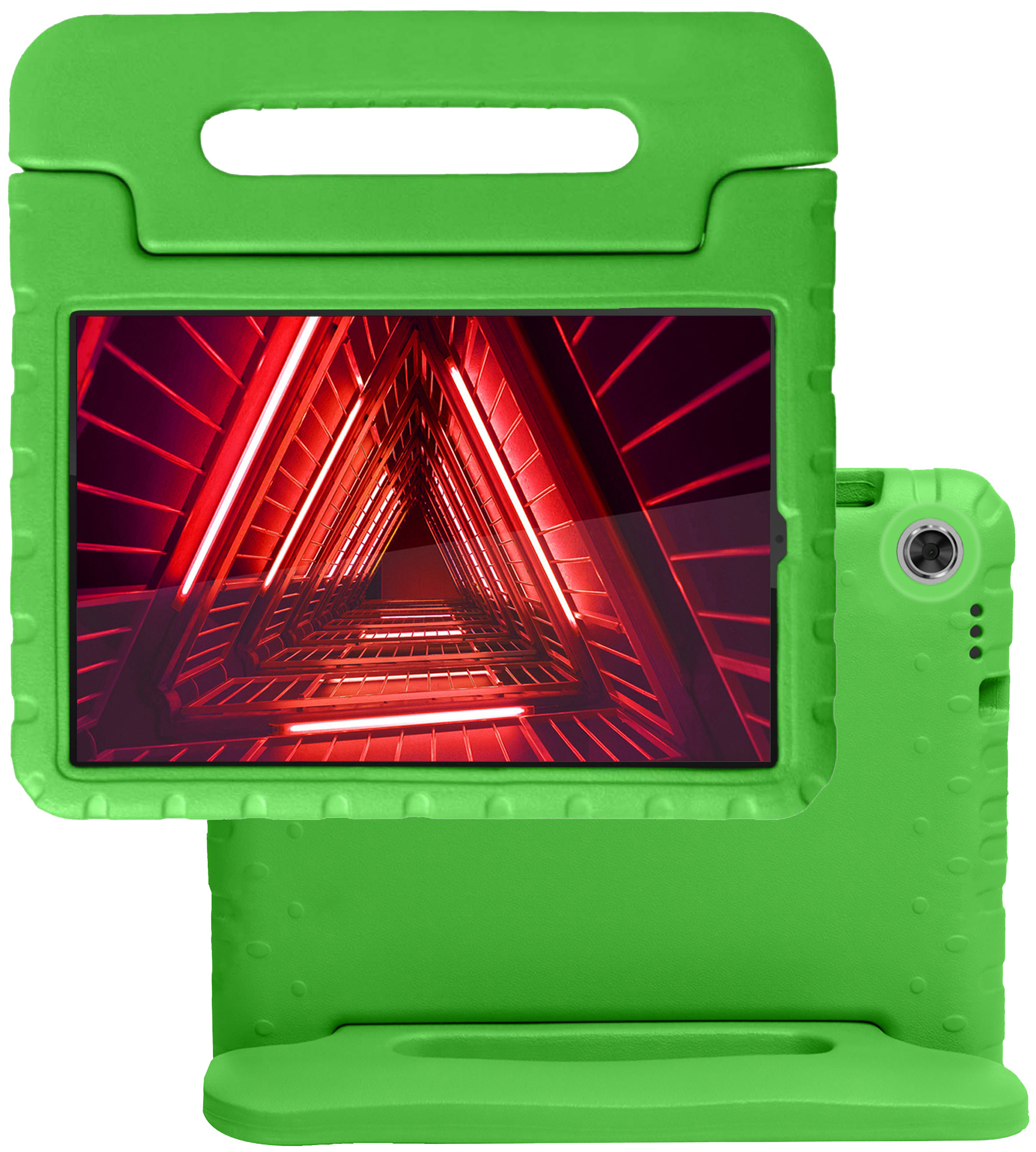 NoXx Hoesje Geschikt voor Lenovo Tab M10 FHD Plus 2nd Gen Hoesje Kinderhoes Shockproof Hoes Kids Case - Groen