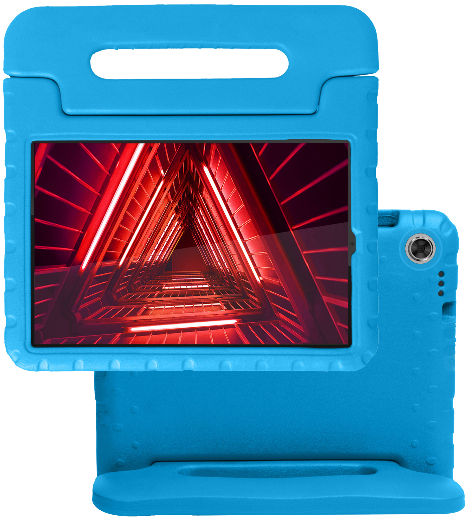 NoXx Hoesje Geschikt voor Lenovo Tab M10 FHD Plus 2nd Gen Hoesje Kinderhoes Shockproof Hoes Kids Case - Blauw