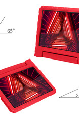 NoXx Hoesje Geschikt voor Lenovo Tab M10 FHD Plus 2nd Gen Hoesje Kinderhoes Shockproof Hoes Kids Case - Rood
