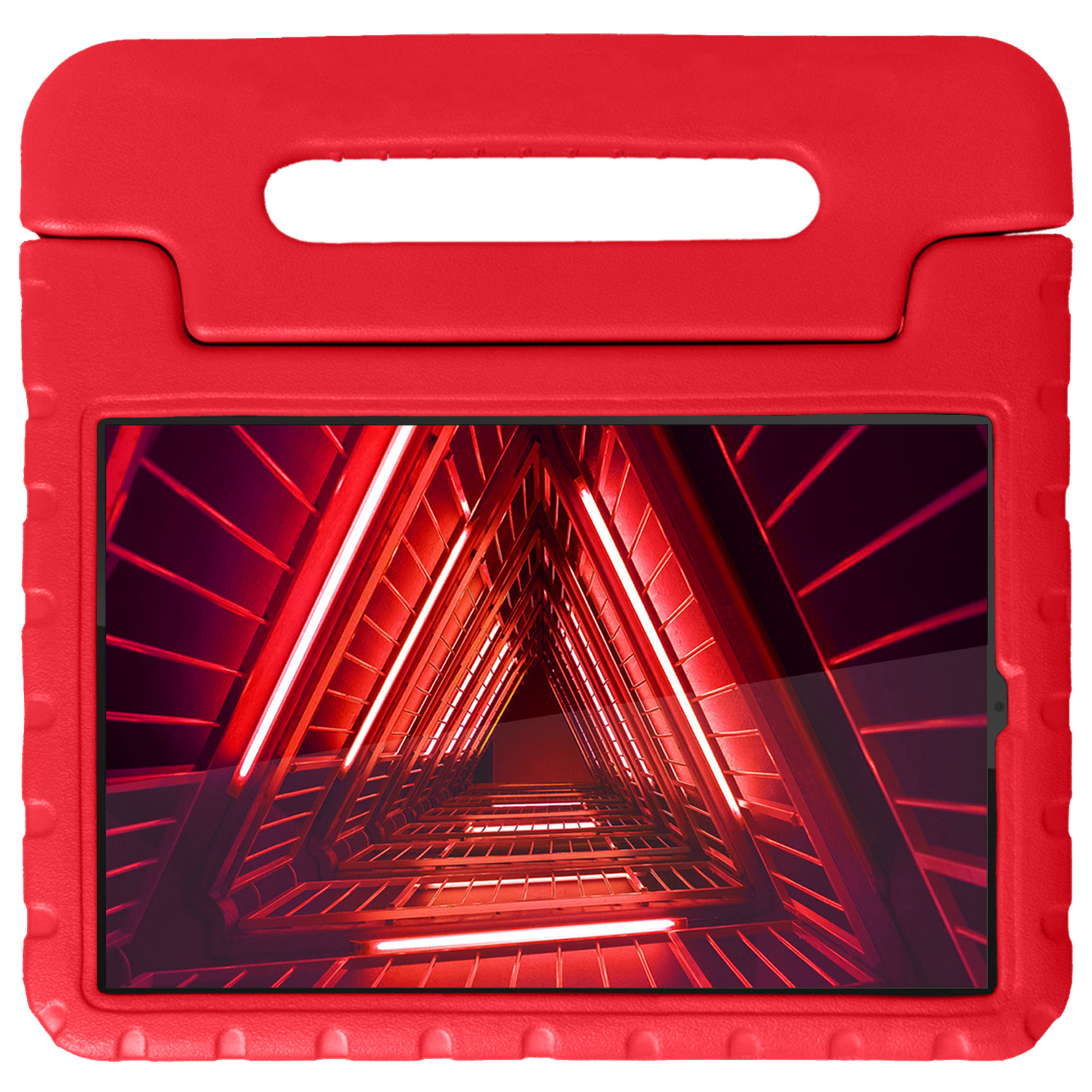 NoXx Hoesje Geschikt voor Lenovo Tab M10 FHD Plus 2nd Gen Hoesje Kinderhoes Shockproof Hoes Kids Case - Rood