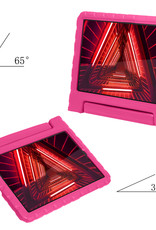 NoXx Hoesje Geschikt voor Lenovo Tab M10 FHD Plus 2nd Gen Hoesje Kinderhoes Shockproof Hoes Kids Case - Roze