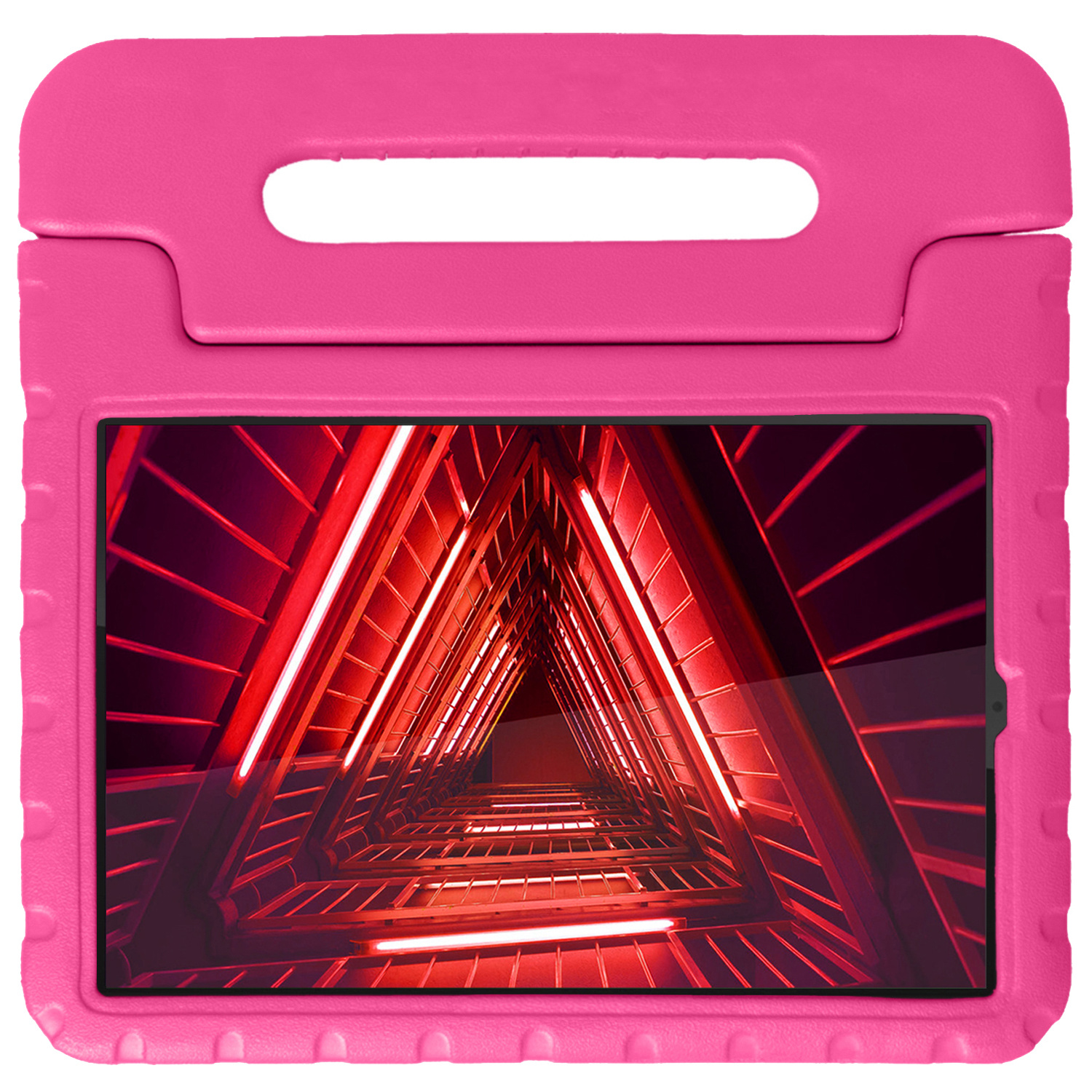 NoXx Hoesje Geschikt voor Lenovo Tab M10 FHD Plus 2nd Gen Hoesje Kinderhoes Shockproof Hoes Kids Case - Roze