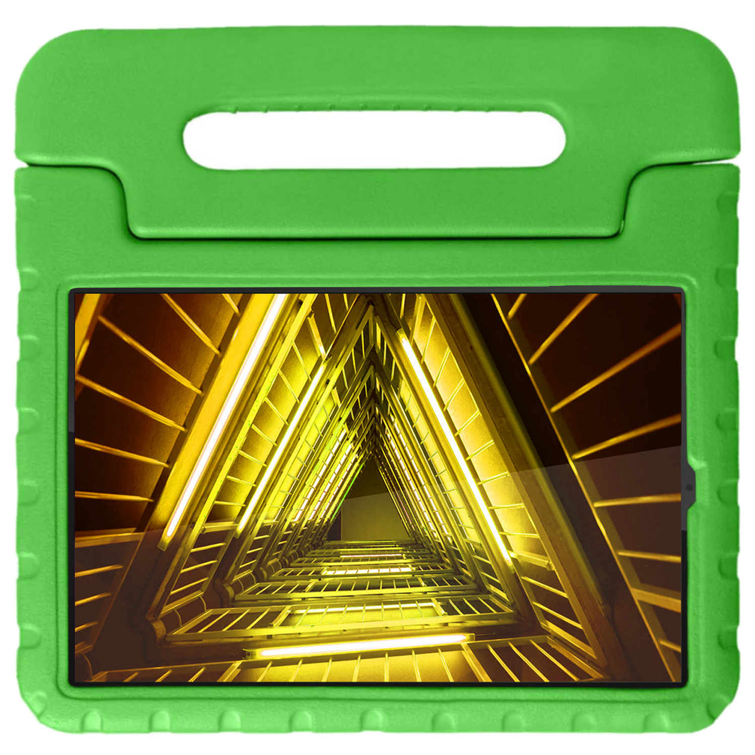 Nomfy Hoes Geschikt voor Lenovo Tab M10 FHD Plus 2nd Gen Hoes Bumper Kindvriendelijk Kids Case Kinderhoes - Hoesje Geschikt voor Lenovo Tab M10 FHD Plus (2e Gen) Hoesje Shockproof Cover Hoes - Groen