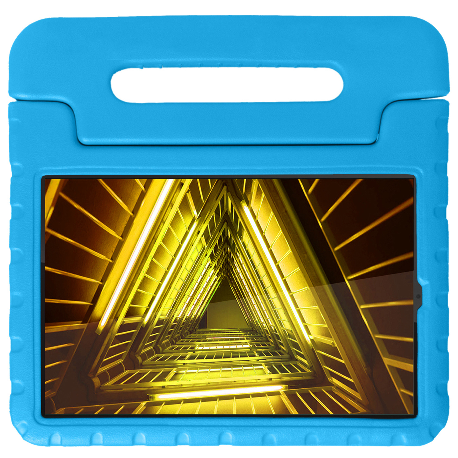 Nomfy Hoes Geschikt voor Lenovo Tab M10 FHD Plus 2nd Gen Hoes Bumper Kindvriendelijk Kids Case Kinderhoes - Hoesje Geschikt voor Lenovo Tab M10 FHD Plus (2e Gen) Hoesje Shockproof Cover Hoes - Blauw