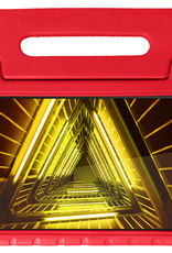 Nomfy Hoes Geschikt voor Lenovo Tab M10 FHD Plus 2nd Gen Hoes Bumper Kindvriendelijk Kids Case Kinderhoes - Hoesje Geschikt voor Lenovo Tab M10 FHD Plus (2e Gen) Hoesje Shockproof Cover Hoes - Rood