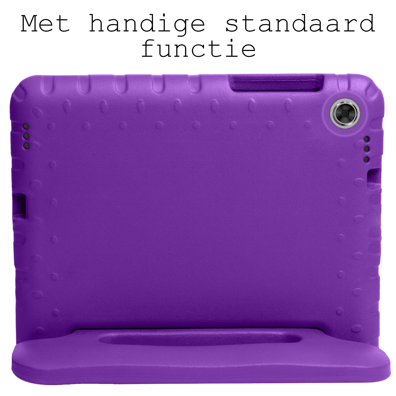 BASEY. Hoesje Geschikt voor Lenovo Tab M10 FHD Plus 2nd Gen Hoesje Kinder Hoes Shockproof Kinderhoes Met Screenprotector - Kindvriendelijk Hoesje Geschikt voor Lenovo Tab M10 FHD Plus (2e Gen) Hoes Kids Case - Paars