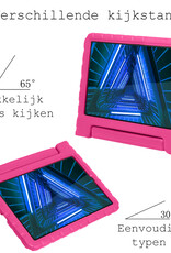BASEY. Hoesje Geschikt voor Lenovo Tab M10 FHD Plus 2nd Gen Hoesje Kinder Hoes Shockproof Kinderhoes Met Screenprotector - Kindvriendelijk Hoesje Geschikt voor Lenovo Tab M10 FHD Plus (2e Gen) Hoes Kids Case - Roze