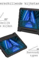 BASEY. Hoesje Geschikt voor Lenovo Tab M10 FHD Plus 2nd Gen Hoesje Kinder Hoes Shockproof Kinderhoes Met Screenprotector - Kindvriendelijk Hoesje Geschikt voor Lenovo Tab M10 FHD Plus (2e Gen) Hoes Kids Case - Zwart