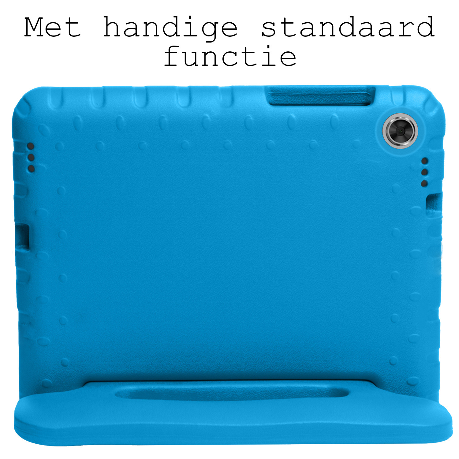 BASEY. Hoesje Geschikt voor Lenovo Tab M10 FHD Plus 2nd Gen Hoesje Kinder Hoes Shockproof Kinderhoes Met 2x Screenprotector - Kindvriendelijk Hoesje Geschikt voor Lenovo Tab M10 FHD Plus (2e Gen) Hoes Kids Case - Blauw