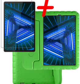 BASEY. BASEY. Lenovo Tab M10 FHD Plus Kinderhoes Met Screenprotector - Groen