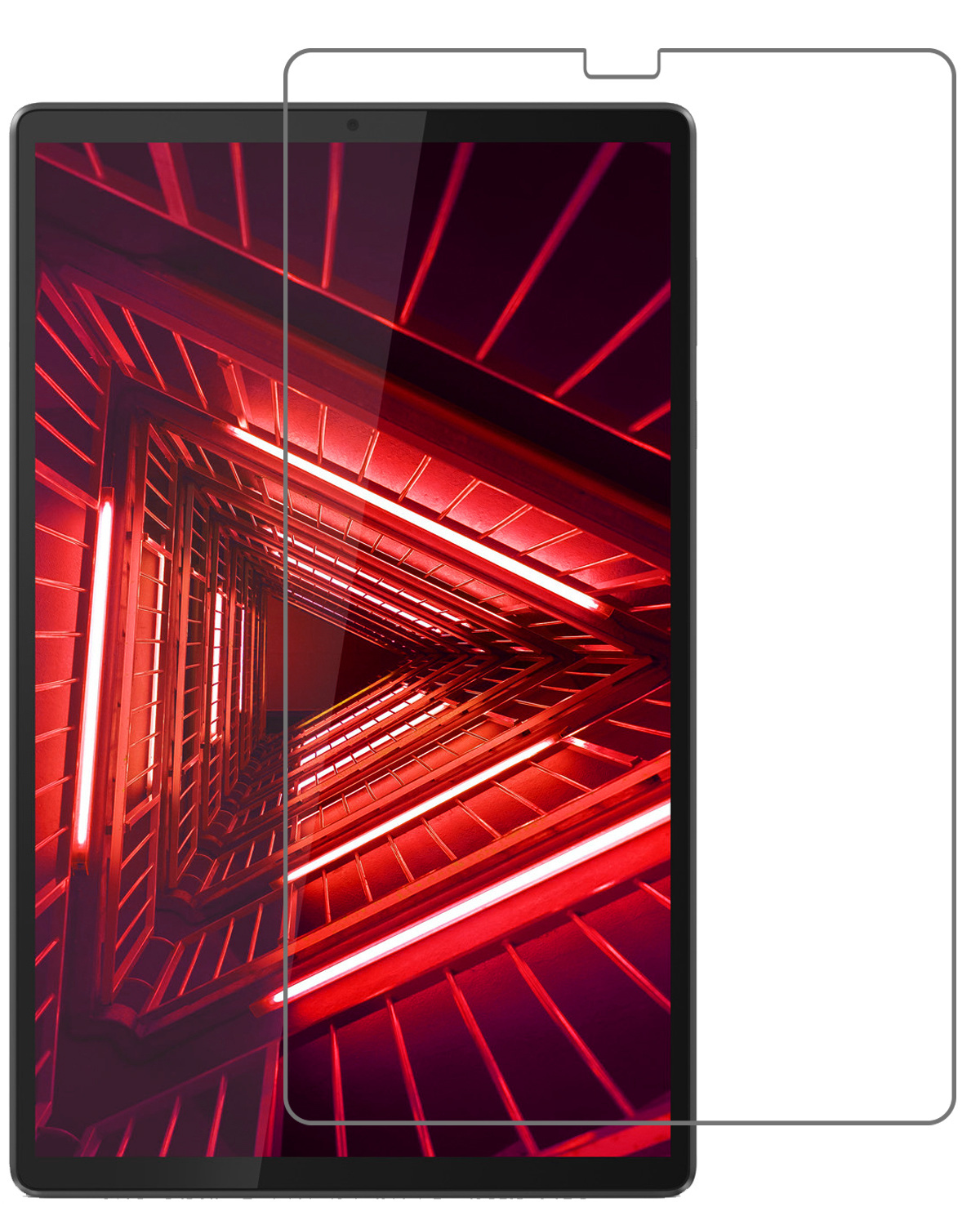 NoXx Hoesje Geschikt voor Lenovo Tab M10 FHD Plus 2nd Gen Hoesje Kinderhoes Shockproof Hoes Kids Case Met Screenprotector - Paars