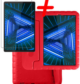 BASEY. BASEY. Lenovo Tab M10 FHD Plus Kinderhoes Met Screenprotector - Rood