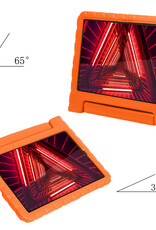 NoXx Hoesje Geschikt voor Lenovo Tab M10 FHD Plus 2nd Gen Hoesje Kinderhoes Shockproof Hoes Kids Case Met 2x Screenprotector - Oranje