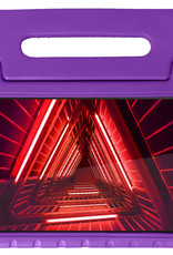 NoXx Hoesje Geschikt voor Lenovo Tab M10 FHD Plus 2nd Gen Hoesje Kinderhoes Shockproof Hoes Kids Case Met 2x Screenprotector - Paars