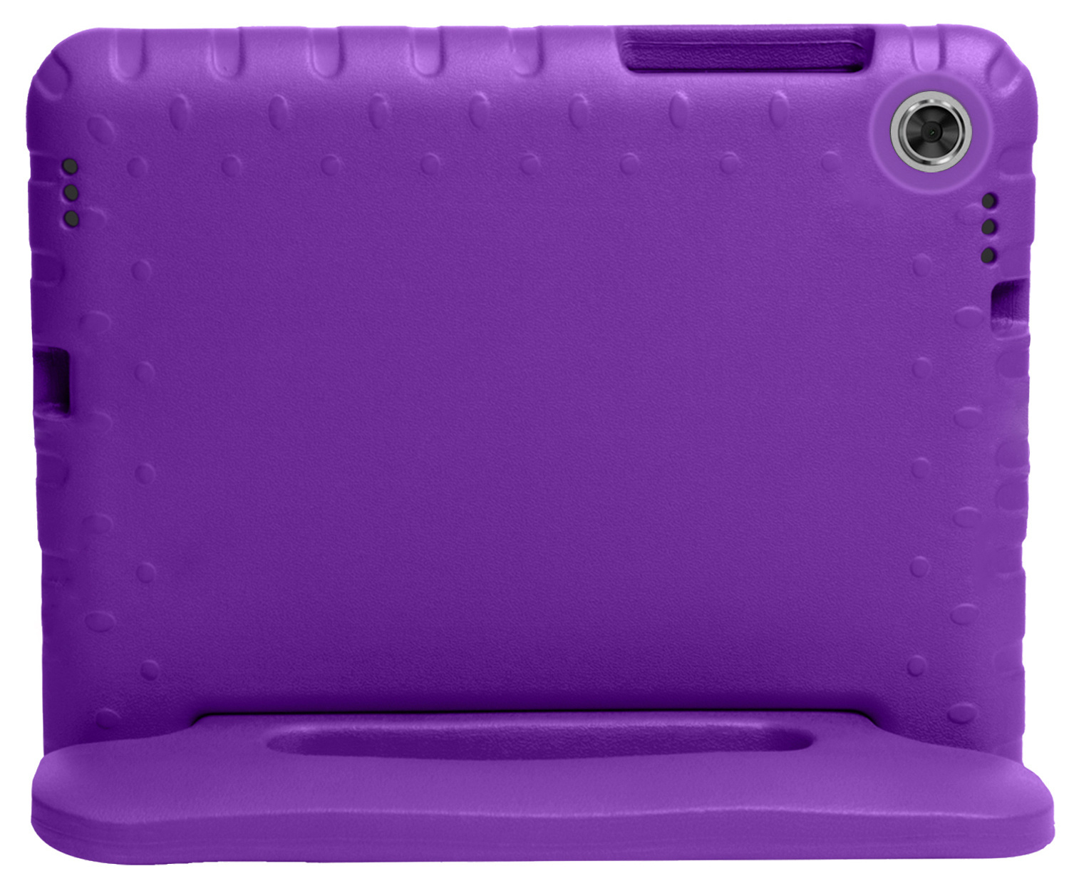 NoXx Hoesje Geschikt voor Lenovo Tab M10 FHD Plus 2nd Gen Hoesje Kinderhoes Shockproof Hoes Kids Case Met 2x Screenprotector - Paars
