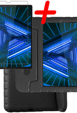 BASEY. Hoesje Geschikt voor Lenovo Tab M10 FHD Plus 2nd Gen Hoesje Kinder Hoes Shockproof Kinderhoes Met Screenprotector - Kindvriendelijk Hoesje Geschikt voor Lenovo Tab M10 FHD Plus (2e Gen) Hoes Kids Case - Zwart