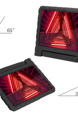 NoXx Hoesje Geschikt voor Lenovo Tab M10 FHD Plus 2nd Gen Hoesje Kinderhoes Shockproof Hoes Kids Case Met 2x Screenprotector - Zwart