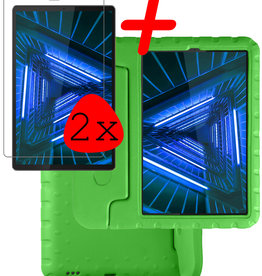 BASEY. BASEY. Lenovo Tab M10 FHD Plus Kinderhoes Met 2x Screenprotector - Groen