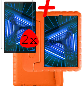 BASEY. BASEY. Lenovo Tab M10 FHD Plus Kinderhoes Met 2x Screenprotector - Oranje