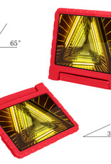 Nomfy Hoes Geschikt voor Lenovo Tab M10 FHD Plus 2nd Gen Hoes Bumper Kindvriendelijk Kids Case Kinderhoes Met Screenprotector - Hoesje Geschikt voor Lenovo Tab M10 FHD Plus (2e Gen) Hoesje Shockproof Cover Hoes - Rood