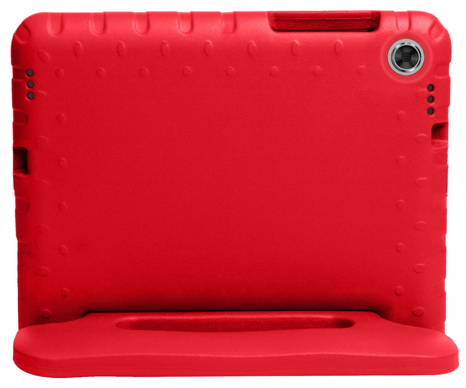 Nomfy Hoes Geschikt voor Lenovo Tab M10 FHD Plus 2nd Gen Hoes Bumper Kindvriendelijk Kids Case Kinderhoes Met Screenprotector - Hoesje Geschikt voor Lenovo Tab M10 FHD Plus (2e Gen) Hoesje Shockproof Cover Hoes - Rood