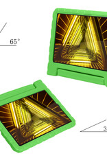 Nomfy Hoes Geschikt voor Lenovo Tab M10 FHD Plus 2nd Gen Hoes Bumper Kindvriendelijk Kids Case Kinderhoes Met 2x Screenprotector - Hoesje Geschikt voor Lenovo Tab M10 FHD Plus (2e Gen) Hoesje Shockproof Cover Hoes - Groen
