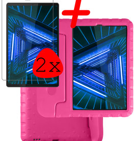 BASEY. BASEY. Lenovo Tab M10 FHD Plus Kinderhoes Met 2x Screenprotector - Roze