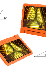 Nomfy Hoes Geschikt voor Lenovo Tab M10 FHD Plus 2nd Gen Hoes Bumper Kindvriendelijk Kids Case Kinderhoes Met 2x Screenprotector - Hoesje Geschikt voor Lenovo Tab M10 FHD Plus (2e Gen) Hoesje Shockproof Cover Hoes - Oranje