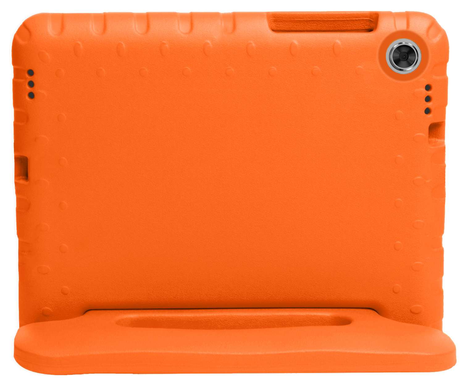 Nomfy Hoes Geschikt voor Lenovo Tab M10 FHD Plus 2nd Gen Hoes Bumper Kindvriendelijk Kids Case Kinderhoes Met 2x Screenprotector - Hoesje Geschikt voor Lenovo Tab M10 FHD Plus (2e Gen) Hoesje Shockproof Cover Hoes - Oranje