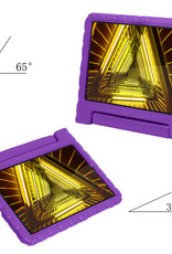 Nomfy Hoes Geschikt voor Lenovo Tab M10 FHD Plus 2nd Gen Hoes Bumper Kindvriendelijk Kids Case Kinderhoes Met 2x Screenprotector - Hoesje Geschikt voor Lenovo Tab M10 FHD Plus (2e Gen) Hoesje Shockproof Cover Hoes - Paars