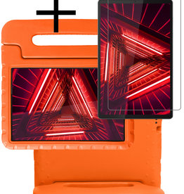 NoXx NoXx Lenovo Tab M10 FHD Plus Kinderhoes Met Screenprotector - Oranje