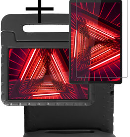 NoXx NoXx Lenovo Tab M10 FHD Plus Kinderhoes Met Screenprotector - Zwart