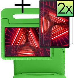 NoXx NoXx Lenovo Tab M10 FHD Plus Kinderhoes Met 2x Screenprotector - Groen