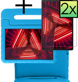 NoXx NoXx Lenovo Tab M10 FHD Plus Kinderhoes Met 2x Screenprotector - Blauw