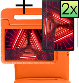 NoXx NoXx Lenovo Tab M10 FHD Plus Kinderhoes Met 2x Screenprotector - Oranje
