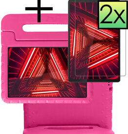 NoXx NoXx Lenovo Tab M10 FHD Plus Kinderhoes Met 2x Screenprotector - Roze